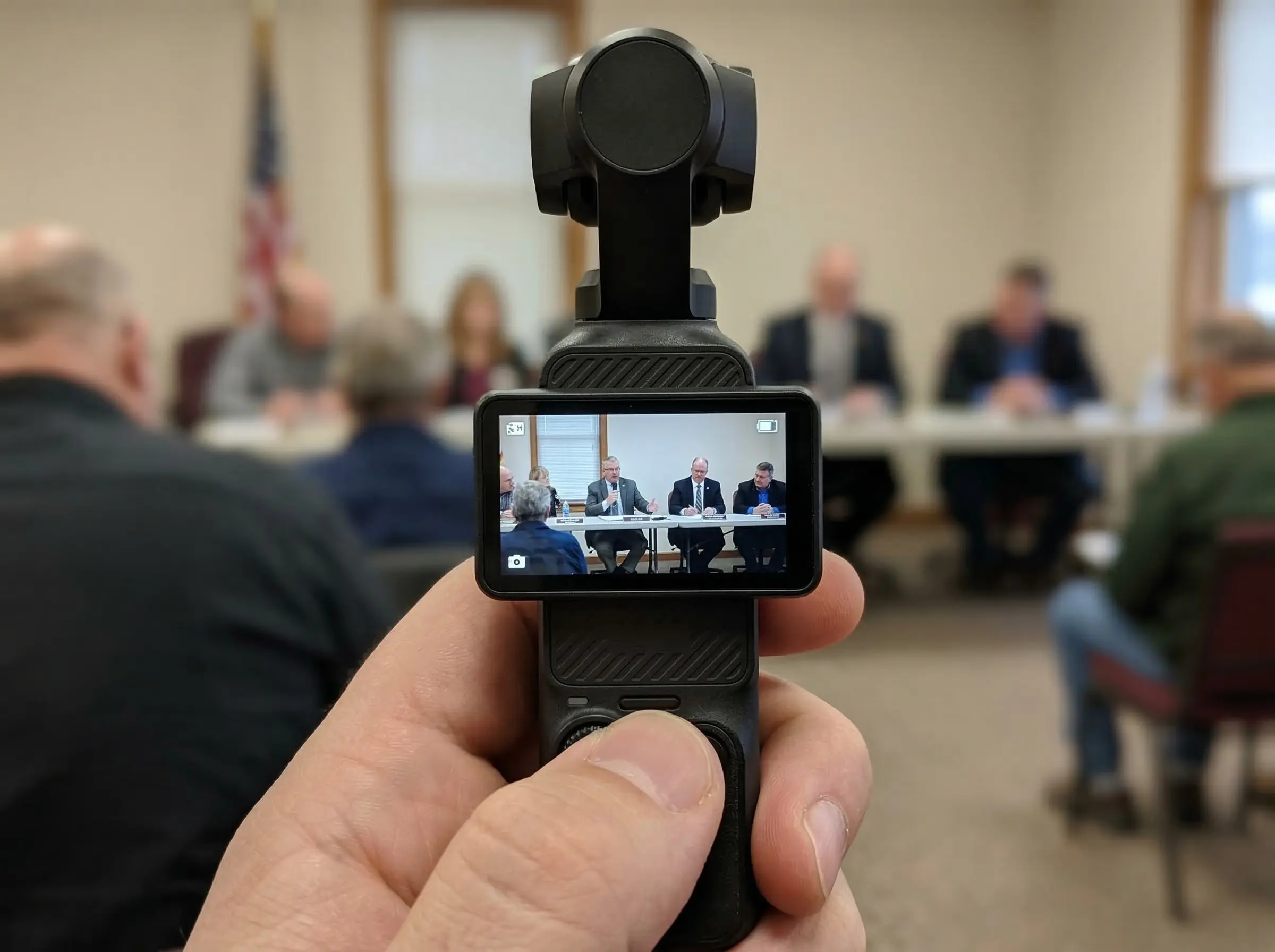 Handheld video camera, citizen journalist